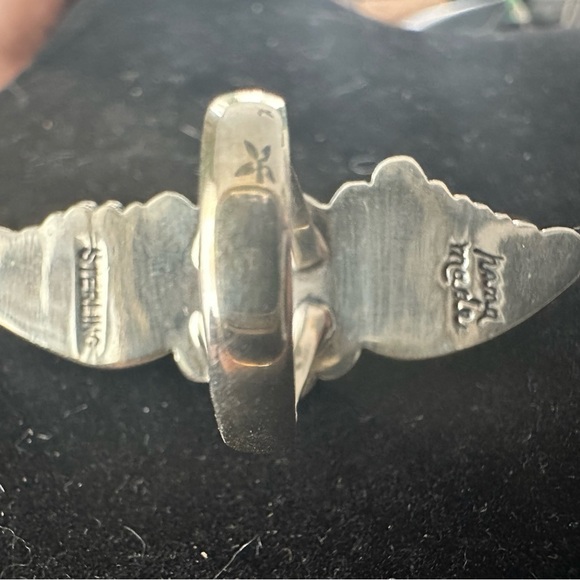 Native American Turquoise and Sterling Silver Ring - Picture 5 of 7